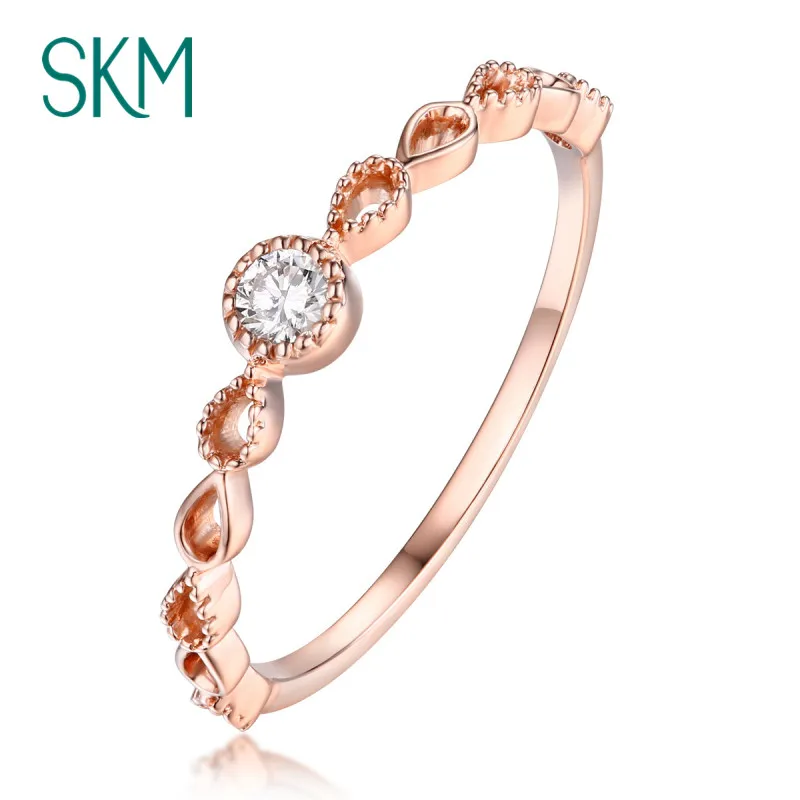 SKM Vintage 14K 18K Rose gold Diamond Engagement Ring Art Deco Wedding band Rings for women Unique Promise Anniversary
SKM Vintage 14K 18K Rose gold Diamond Engagement Ring Art Deco Wedding band Rings for women Unique Promise Anniversary