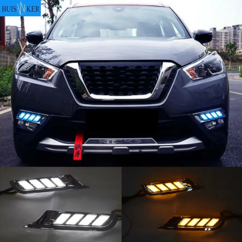 Дневные ходовые огсветильник DRL Для Nissan Kicks 2017 2018, светодиодсветодиодный, водонепроницаемые, противотуманные, с указателем поворота
Дневные ходовые огсветильник DRL Для Nissan Kicks 2017 2018, светодиодсветодиодный, водонепроницаемые, противотуманные, с указателем поворота