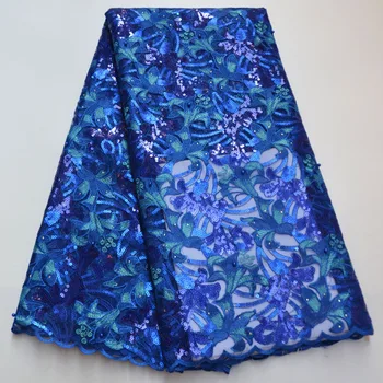 Latest High quality Royal blue african cord Tulle lace with sequins Embroidery Latest design french net lace fabric beaded lace
Latest High quality Royal blue african cord Tulle lace with sequins Embroidery Latest design french net lace fabric beaded lace