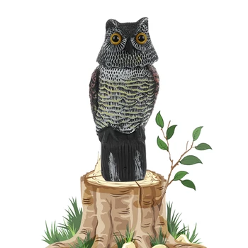 Realistic Bird Scarer 360 Degree Rotating Head Owl Decoy Protection Repellent Bird Pest Control Scarecrow Garden Yard Decor
Realistic Bird Scarer 360 Degree Rotating Head Owl Decoy Protection Repellent Bird Pest Control Scarecrow Garden Yard Decor