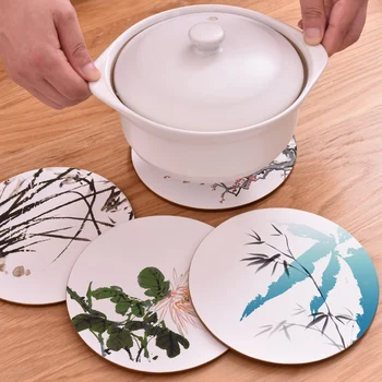 CFen A's Soft Wood flower Printing Round Hot Pot Cotton Place Mats Bowls Mat Potholder Kitchen Table Mat Teapot Mat Coaster 1pc
CFen A's Soft Wood flower Printing Round Hot Pot Cotton Place Mats Bowls Mat Potholder Kitchen Table Mat Teapot Mat Coaster 1pc