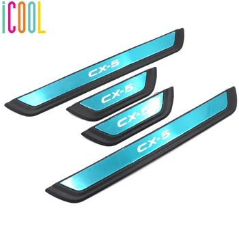4Pcs Outer Door Sill Scuff Plate with Led Light Welcome Pedal Mouldings Trim For Mazda CX-5 2017 - 2020 Auto Styling Accessories
4Pcs Outer Door Sill Scuff Plate with Led Light Welcome Pedal Mouldings Trim For Mazda CX-5 2017 - 2020 Auto Styling Accessories
