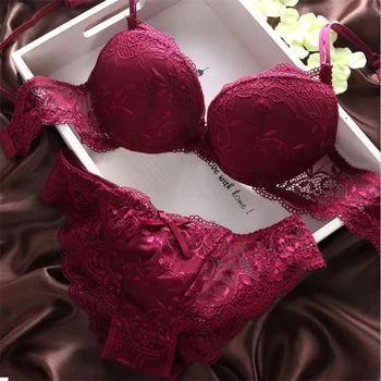 Hot New Fashion Sexy Lady Style Back Button Sexy Underwear Full Lace Push Up Bra Set Push Up Bra Modis Bralette Lingerie
Hot New Fashion Sexy Lady Style Back Button Sexy Underwear Full Lace Push Up Bra Set Push Up Bra Modis Bralette Lingerie