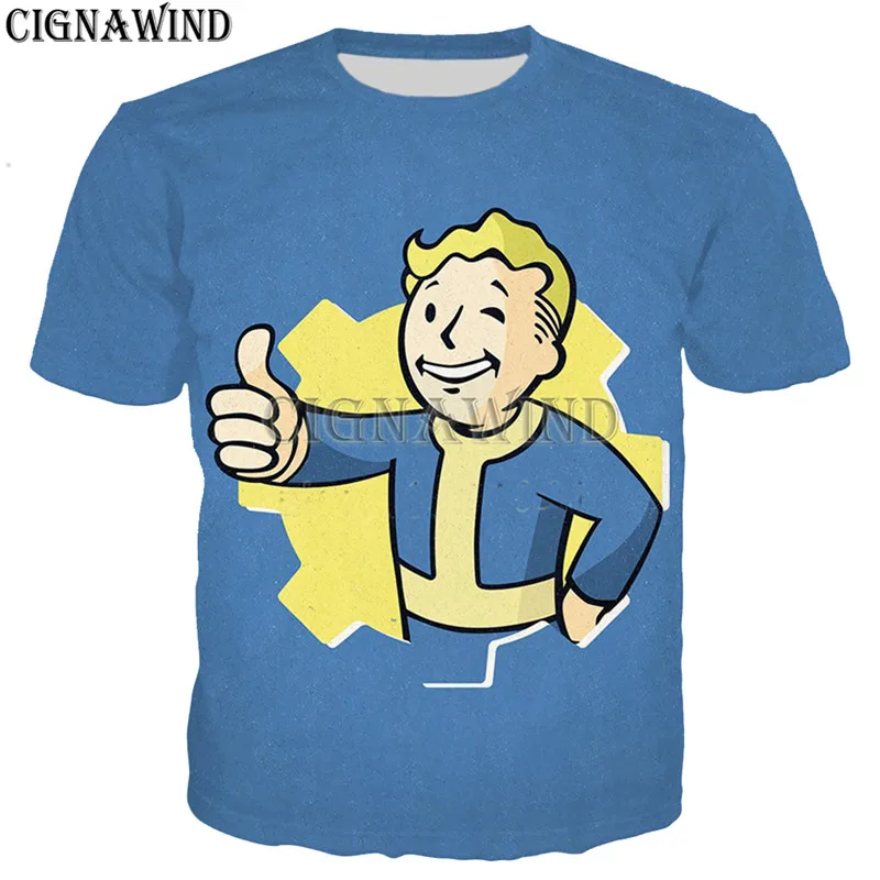 Новая крутая игра Fallout Finger 4 футболка для мужчин/женщин с 3D принтом Футболки