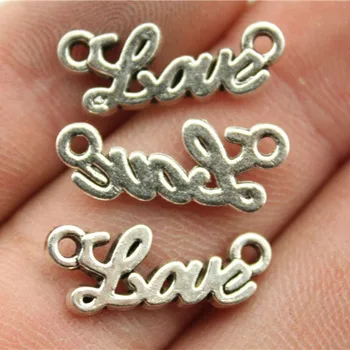 Wholesale Jewelry Lots Antique Silver Color 20mm Love Charm Necklace Gift For Girl 250 Pieces
Wholesale Jewelry Lots Antique Silver Color 20mm Love Charm Necklace Gift For Girl 250 Pieces