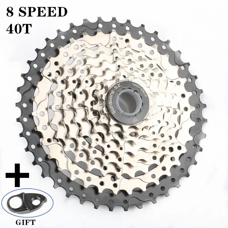 SUNSHINE SZ MTB велосипедная кассета 8S 11 40T горный велосипедный маховик 8 24 скоростная