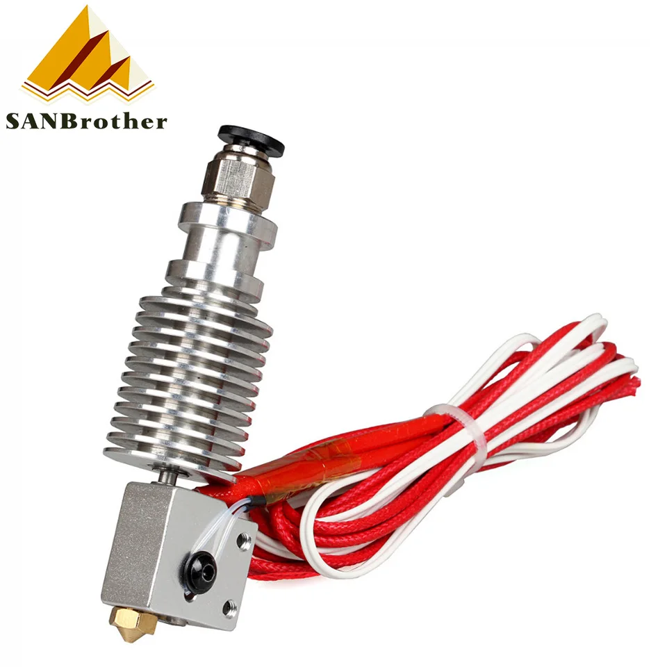 3D Printer part Assembled 3D V6 Hotend Kit with Volcano Nozzle All Metal J-head for 1.75mm 0.6/0.8/1.0/1.2mm Nozzle
3D Printer part Assembled 3D V6 Hotend Kit with Volcano Nozzle All Metal J-head for 1.75mm 0.6/0.8/1.0/1.2mm Nozzle