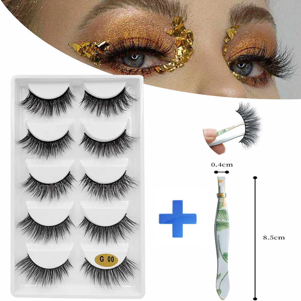 MB 5Pairs Mink Eyelashes Set + Tweezers 3D False Eyelash 11 Style Faux Cils Naturel Thick Long Eye Lashes Wispy Makeup Extension
MB 5Pairs Mink Eyelashes Set + Tweezers 3D False Eyelash 11 Style Faux Cils Naturel Thick Long Eye Lashes Wispy Makeup Extension