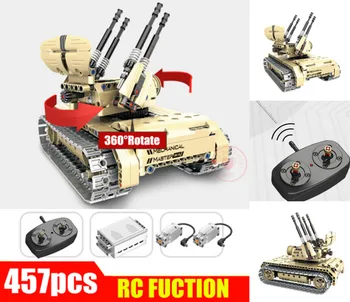 Motor power function Remote Control Self-propelled Gun Tank 360 Rotate fit technic Military RC car RC Building Block Bricks Toy
Motor power function Remote Control Self-propelled Gun Tank 360 Rotate fit technic Military RC car RC Building Block Bricks Toy