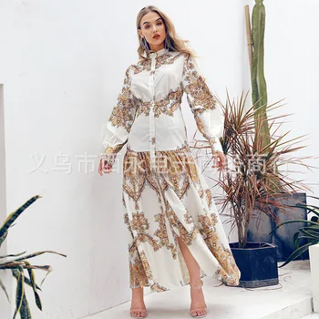 Long Long Sleeve Bohemian Maxi Dresses for Women Printing Casual Summer Beach Dresses Lantern Sleeve Chiffon Vestidos
Long Long Sleeve Bohemian Maxi Dresses for Women Printing Casual Summer Beach Dresses Lantern Sleeve Chiffon Vestidos