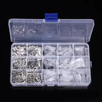 270Pcs 2.8/4.8/6.3mm Mixed Type Wire Male Female Connector Insulate Sleeve Crimp Terminals Assortment Kit With Box
270Pcs 2.8/4.8/6.3mm Mixed Type Wire Male Female Connector Insulate Sleeve Crimp Terminals Assortment Kit With Box