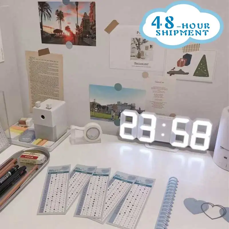 NEW!Creativity LED Electronic Wall Clock Digital Clock Bathroom Clock Bedroom Bedside Alarm Clock with Hole Wall Decoration
NEW!Creativity LED Electronic Wall Clock Digital Clock Bathroom Clock Bedroom Bedside Alarm Clock with Hole Wall Decoration