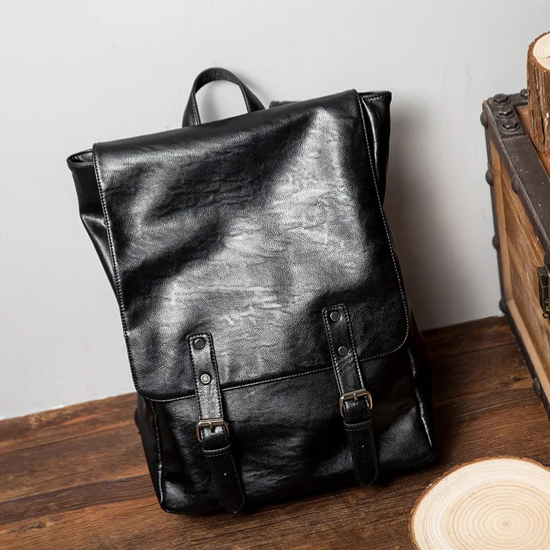 Новый минималистичный модный рюкзак ретро тренд мужской квадратный мягкий