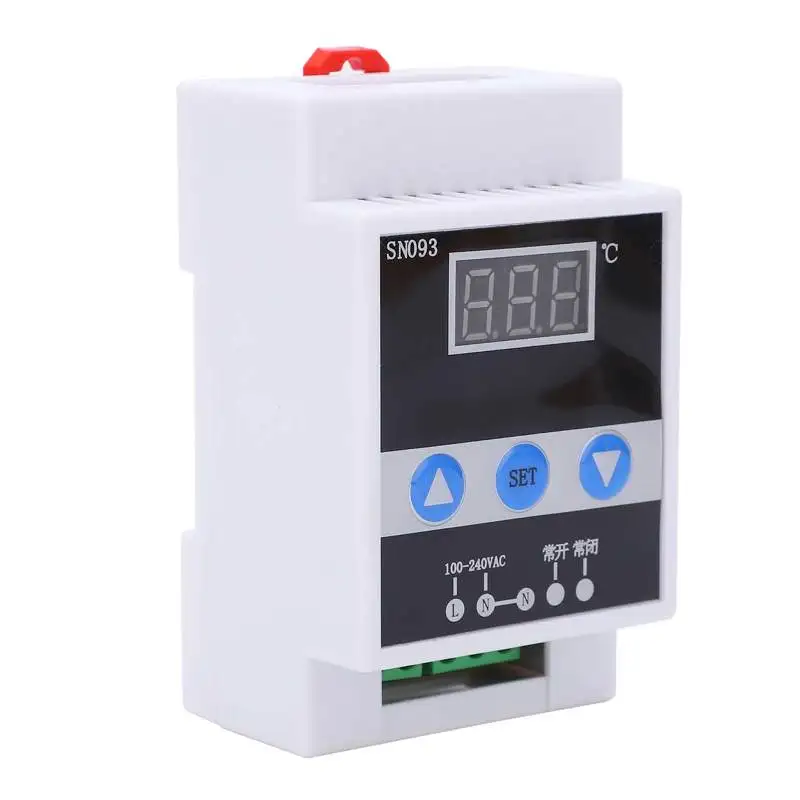Temperature Regulator Digital Thermostat Control DIN Rail Mount Controller TMC-6000 AC110-240V |