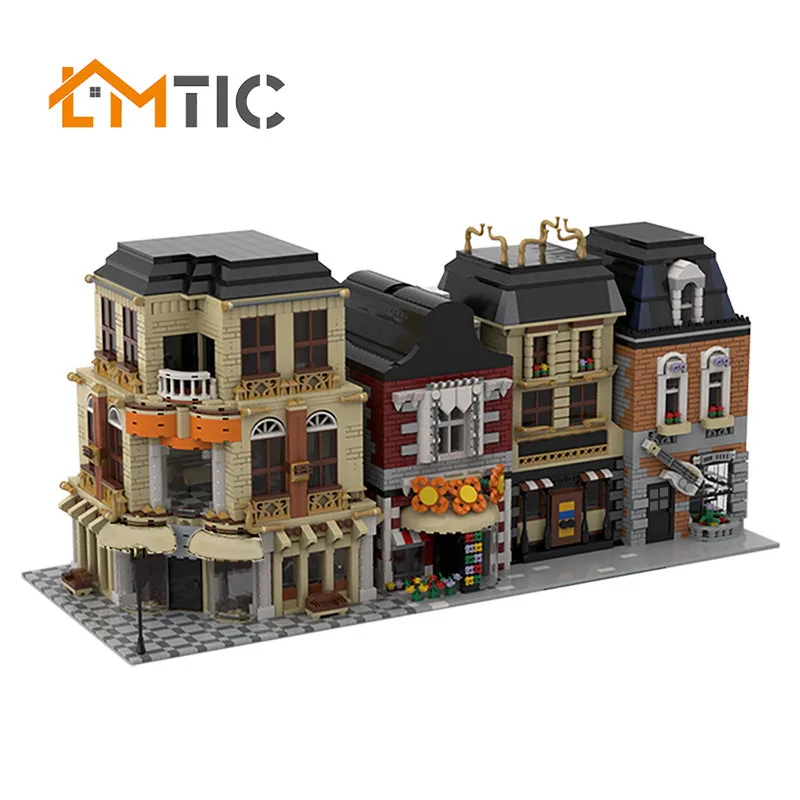 BuildMOC-33843 Modular Street Build from 4 MOCs Building Blocks Collection Simulation Model Building Blocks Toys Gift For Kids
BuildMOC-33843 Modular Street Build from 4 MOCs Building Blocks Collection Simulation Model Building Blocks Toys Gift For Kids