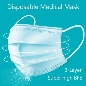 3-layer Masks 50pcs Face Mouth Masks Non Woven Disposable Anti-Dust Meltblown Cloth Masks Earloops Masks
3-layer Masks 50pcs Face Mouth Masks Non Woven Disposable Anti-Dust Meltblown Cloth Masks Earloops Masks