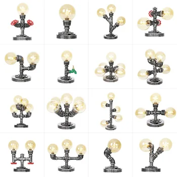 contracted American nostalgic bedroom study industrial wind restoring ancient ways desk pipes, wrought iron table lamp
contracted American nostalgic bedroom study industrial wind restoring ancient ways desk pipes, wrought iron table lamp