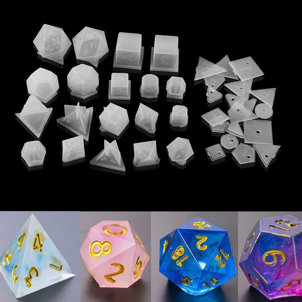 19 Styles Transparent Irregular Dice Silicone Molds Numbers Letters Dice Resin Epoxy Mold For DIY Dried Flower Decorative Craft
19 Styles Transparent Irregular Dice Silicone Molds Numbers Letters Dice Resin Epoxy Mold For DIY Dried Flower Decorative Craft