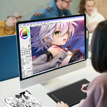 8 Inches Digital Pen Tablet Anime Graphic Tablet for Drawing & Playing OSU with 9625 Levels Battery-Free Pen
8 Inches Digital Pen Tablet Anime Graphic Tablet for Drawing & Playing OSU with 9625 Levels Battery-Free Pen