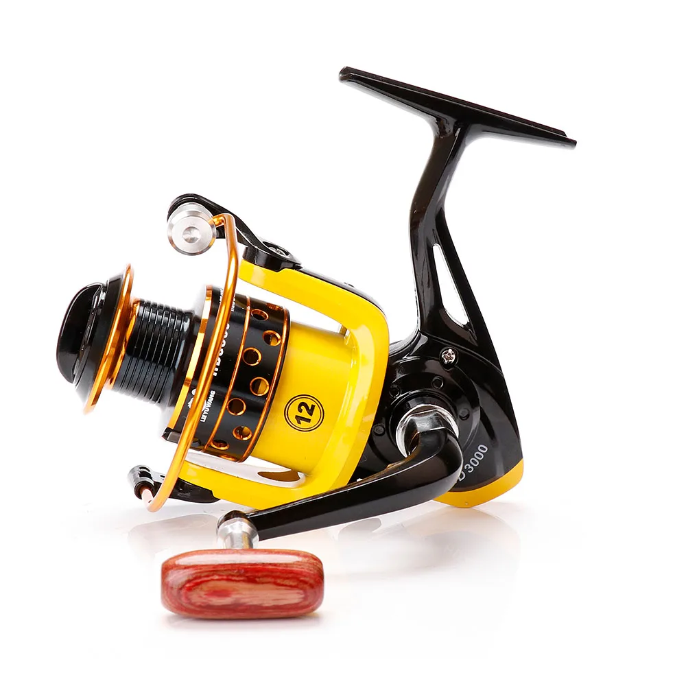 VTAVTA 12 Bearing Metal Spinning Fishing Reels Baitcasting 5.21 Bait Casting Fishing Wheel Spool Reel Fishing Accessories Sea 09