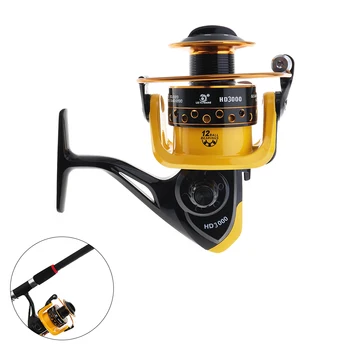 12BB 3000 Fishing Reel Spinning Wheel 12kg Drag Power with Double Colour Metal Line Cup & Wooden Handle Knob with wood handle
12BB 3000 Fishing Reel Spinning Wheel 12kg Drag Power with Double Colour Metal Line Cup & Wooden Handle Knob with wood handle