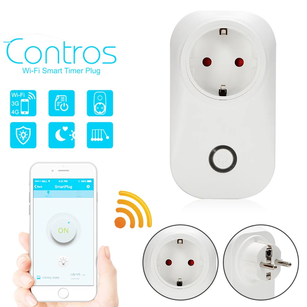 S20 WIFI Smart Socket Wireless Switch Smart Home Automation Module Timer Diy Wifi Switch EU Plug Remote Controller
S20 WIFI Smart Socket Wireless Switch Smart Home Automation Module Timer Diy Wifi Switch EU Plug Remote Controller