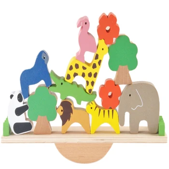Baby Toys Cute Animal Seesaw Building Blocks Wooden Balance Wood Toys Children Creative Assembling Educational Toys
Baby Toys Cute Animal Seesaw Building Blocks Wooden Balance Wood Toys Children Creative Assembling Educational Toys
