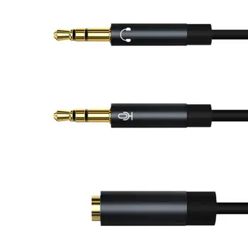 3.5mm Headphone Mic Audio Y Splitter Adapter Microphone Headset Audio Splitter Cable Aux Extension Cables For phone Computer 
3.5mm Headphone Mic Audio Y Splitter Adapter Microphone Headset Audio Splitter Cable Aux Extension Cables For phone Computer