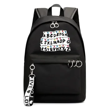 

Stranger Things Backpack Casual Travel Bag Students Schoolbag For Teenage Girls&Boys Backpack Solid Black Mochila Gift