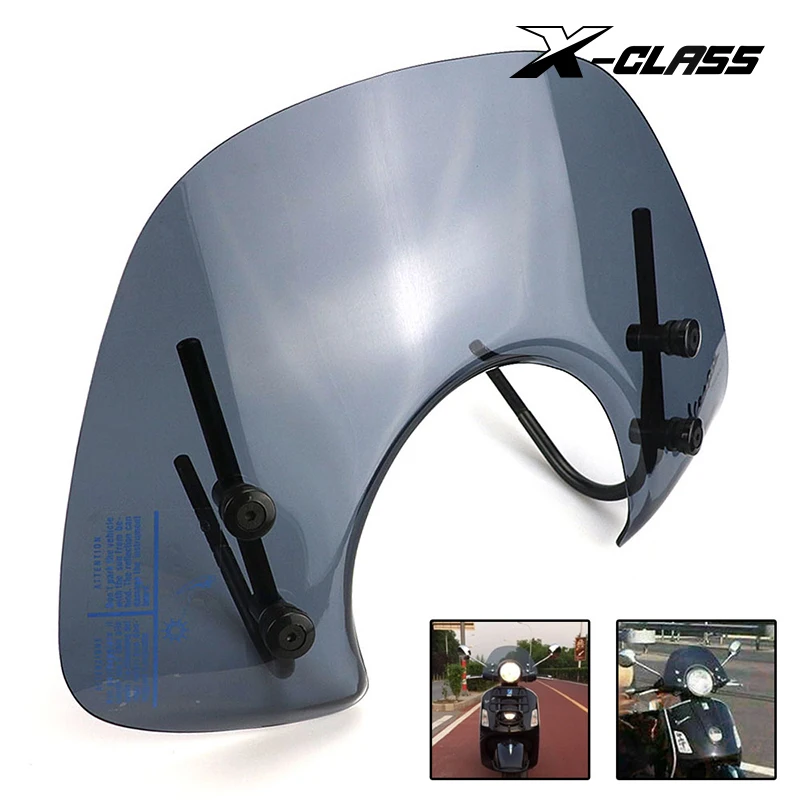 X-CLASS Motorcycle Clear Windscreen Front Windshield Spoiler Air Deflector For VESPA GTS 250 300 Reduce Wind Speed Airflow
X-CLASS Motorcycle Clear Windscreen Front Windshield Spoiler Air Deflector For VESPA GTS 250 300 Reduce Wind Speed Airflow