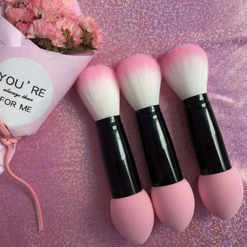 1pc Professional Cheek Brush Nylon Make Up Brushes Two Head Metal Cosmetic Tools with Sponge Cute Double Headed Makeup Brush
1pc Professional Cheek Brush Nylon Make Up Brushes Two Head Metal Cosmetic Tools with Sponge Cute Double Headed Makeup Brush