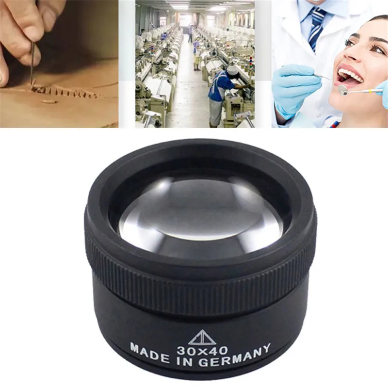 30x 40mm Premium Measuring Magnifier Magnifying Glass Lens Loop Microscope for Coins Stamps Jewelry Lupe Loupe Tools Portable
30x 40mm Premium Measuring Magnifier Magnifying Glass Lens Loop Microscope for Coins Stamps Jewelry Lupe Loupe Tools Portable