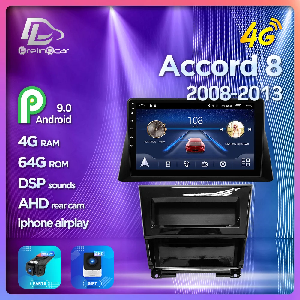 Prelingcar Android 9 0 без DVD 2 Din Автомобильный Радио Мультимедиа Видео плеер навигация GPS