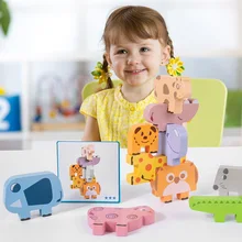 Wooden Montessori Animal Balance Stacked Blocks Board Interactive Games Educational Stacking High Bricks Toys For Children Gift 
Wooden Montessori Animal Balance Stacked Blocks Board Interactive Games Educational Stacking High Bricks Toys For Children Gift