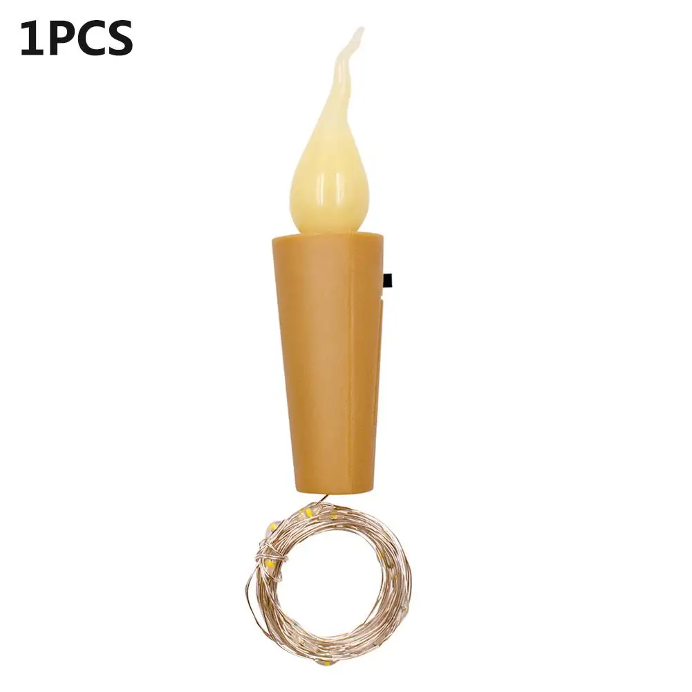 1PC 2M 20LED Holiday Light String Candle Flameless Wine Bottle Cork Fairy String Lights DIY Mini Flame Cork Light for home decor
1PC 2M 20LED Holiday Light String Candle Flameless Wine Bottle Cork Fairy String Lights DIY Mini Flame Cork Light for home decor