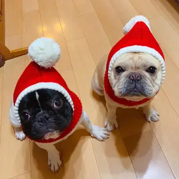 Funny Christmas Dog Hat Red Elastic Cap Winter Warm Pet Cat Dog Santa Claus Hat Rocheted Snood Winter Pet Knit Headwear For Pets 
Funny Christmas Dog Hat Red Elastic Cap Winter Warm Pet Cat Dog Santa Claus Hat Rocheted Snood Winter Pet Knit Headwear For Pets