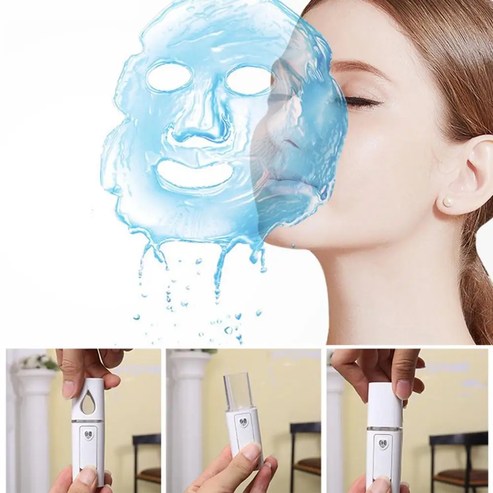 USB charger Nano Facial Steamer Cool Mist Steam Sprayer SPA Moisturizing facial humidifier Deep Cleansing Skin Care Beauty Tools