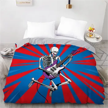 3D Printed Custom Design Duvet Cover Quilt Comforter Blanket Case Covers Bedding Set Guitarist Skull Simple 230*230 Home Textile
3D Printed Custom Design Duvet Cover Quilt Comforter Blanket Case Covers Bedding Set Guitarist Skull Simple 230*230 Home Textile