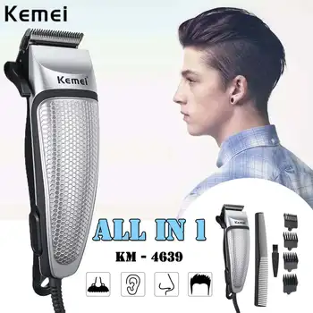 Kemei 9 in 1 Electric Hair Clipper Plug-in Professional Hair Trimmer For Men Styling Tools Hair Shaving Machine Haircut Machine 
Kemei 9 in 1 Electric Hair Clipper Plug-in Professional Hair Trimmer For Men Styling Tools Hair Shaving Machine Haircut Machine