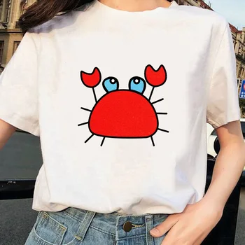 Causal Summer Women T-shirt Cute Crab Print T Shirt Couple Clothes Women Short Sleeve O Neck Tops Tees Harajuku Ulzzang Clothes
Causal Summer Women T-shirt Cute Crab Print T Shirt Couple Clothes Women Short Sleeve O Neck Tops Tees Harajuku Ulzzang Clothes