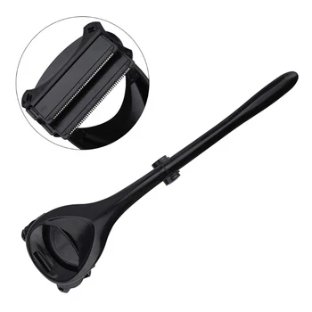 Portable Back Painless Epilator Black Color Foldable Manual Back Shaver Two Head Blades Dropshipping 
Portable Back Painless Epilator Black Color Foldable Manual Back Shaver Two Head Blades Dropshipping