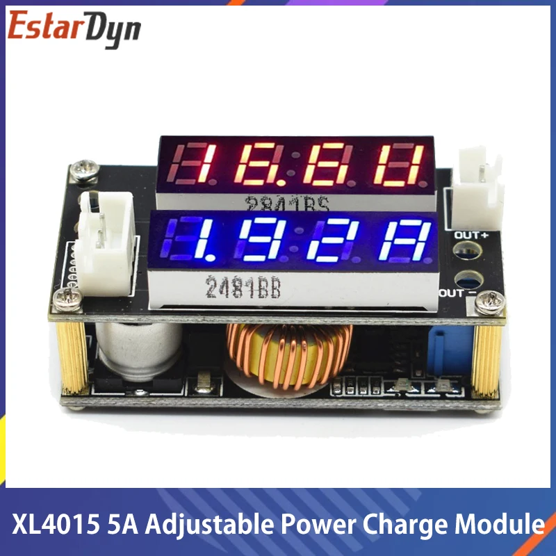 XL4015 5A Adjustable Power CC/CV Step-down Charge Module LED Driver Voltmeter Ammeter Constant current constant voltage
XL4015 5A Adjustable Power CC/CV Step-down Charge Module LED Driver Voltmeter Ammeter Constant current constant voltage
