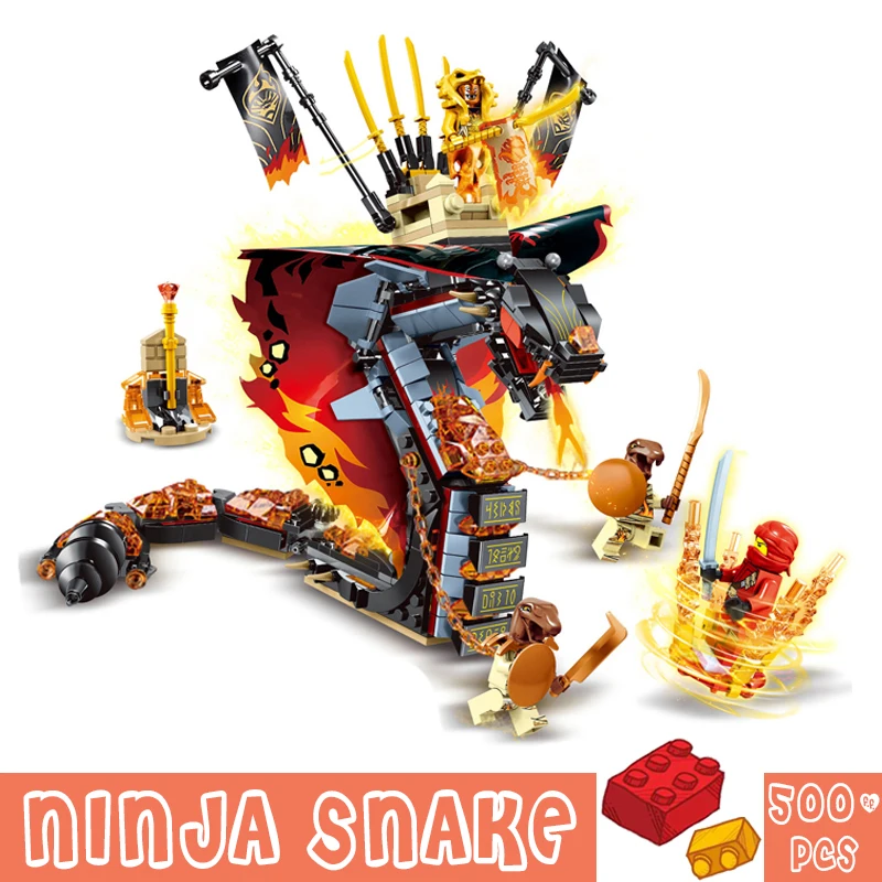 Ninjagoe Fire Python Snake Building Blocks Sets Kids DIY Toys Friends Blocks Bricks Gifts Universal Technic Toy Ninja
Ninjagoe Fire Python Snake Building Blocks Sets Kids DIY Toys Friends Blocks Bricks Gifts Universal Technic Toy Ninja