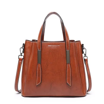 2020 New Women's Oil Wax Skin Simple Women Commuter Shoulder Cross-Body Bag 
2020 New Women's Oil Wax Skin Simple Women Commuter Shoulder Cross-Body Bag