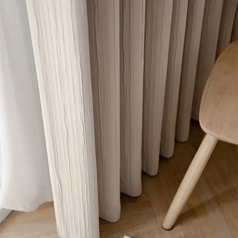 Milk Tea Color Japanese Curtains for Living Dining Room Bedroom Cream Beige White Shading Crumpled Light Luxury Nordic Curtains
Milk Tea Color Japanese Curtains for Living Dining Room Bedroom Cream Beige White Shading Crumpled Light Luxury Nordic Curtains