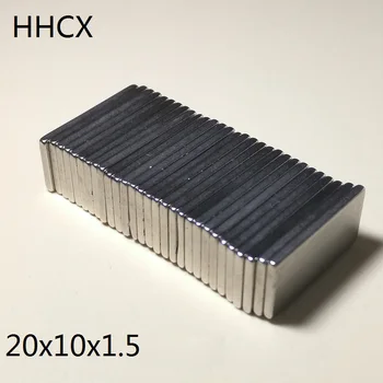 100pcs/lot Magnet 20x10x1.5 N35 Strong Square NdFeB Rare Earth Magnet 20*10*1.5 Neodymium Magnets 20 x 10 x 1.5 for motor
100pcs/lot Magnet 20x10x1.5 N35 Strong Square NdFeB Rare Earth Magnet 20*10*1.5 Neodymium Magnets 20 x 10 x 1.5 for motor
