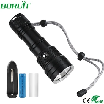 BORUiT Super Bright L2 LED Scuba Diving Flashlight IPX8 Waterproof Underwater Dive Torch Light 18650 26650 Camping Fishing Lamp
BORUiT Super Bright L2 LED Scuba Diving Flashlight IPX8 Waterproof Underwater Dive Torch Light 18650 26650 Camping Fishing Lamp