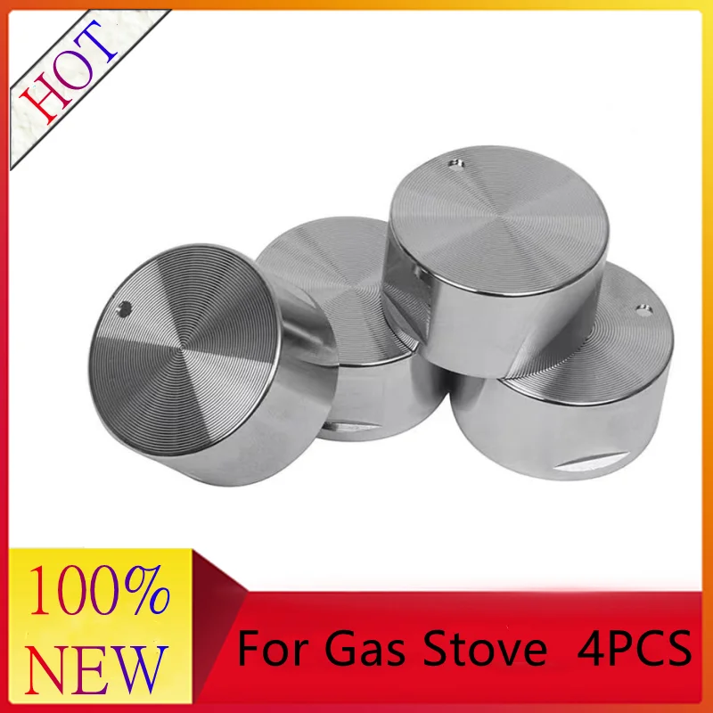 4Pcs Alloy material Rotary Switches Round Knob Gas Stove Burner Oven Kitchen Parts Handles For | Бытовая техника