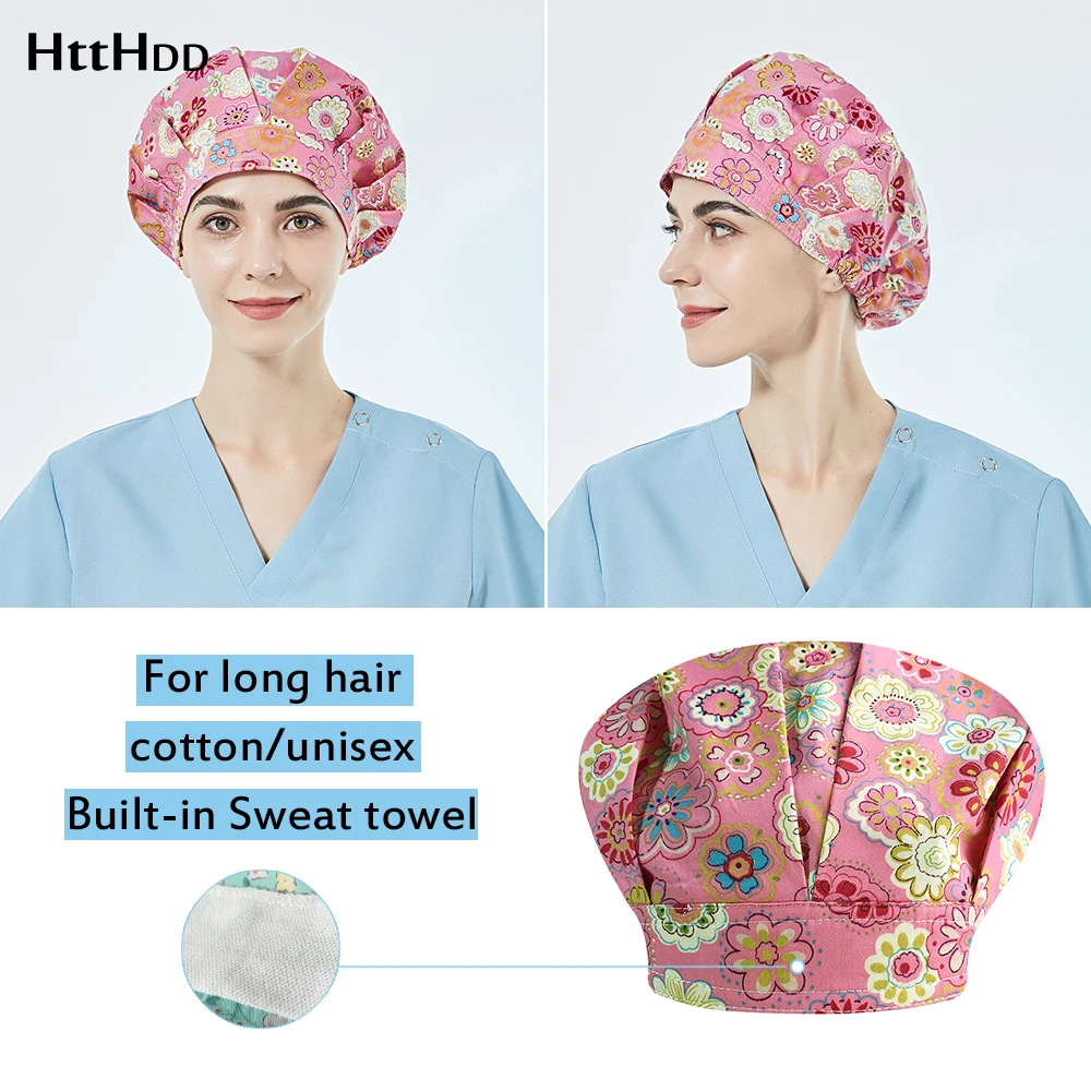 New Adjustable Cotton Beauty Caps Frosted Hats Pet Grooming Agency Print Work Scrubs Caps Laboratory operator work Puffy hat
New Adjustable Cotton Beauty Caps Frosted Hats Pet Grooming Agency Print Work Scrubs Caps Laboratory operator work Puffy hat