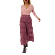 Women Clothing Summer Casual Polyester A-line Skirts Solid Color Sheer High Waist Elegant Fashion Ankle Length Skirts
Women Clothing Summer Casual Polyester A-line Skirts Solid Color Sheer High Waist Elegant Fashion Ankle Length Skirts